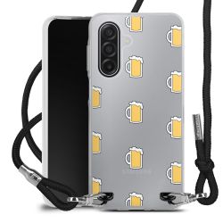 New Carry Case Transparent Stoff schwarz/silber