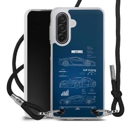 New Carry Case Transparent Stoff schwarz/silber