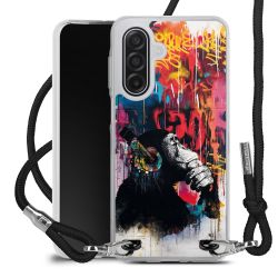 New Carry Case Transparent Stoff schwarz/silber