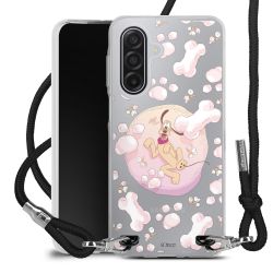 New Carry Case Transparent Stoff schwarz/silber