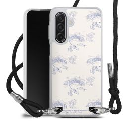 New Carry Case Transparent Stoff schwarz/silber