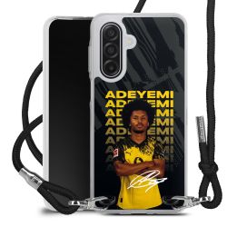 New Carry Case Transparent Stoff schwarz/silber