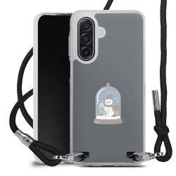 New Carry Case Transparent Stoff schwarz/silber