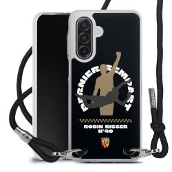 New Carry Case Transparent Stoff schwarz/silber