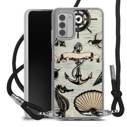 New Carry Case Transparent Stoff schwarz/silber