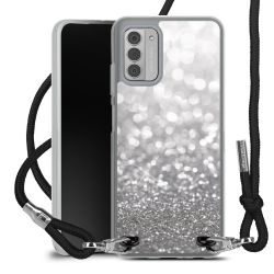 New Carry Case Transparent Stoff schwarz/silber