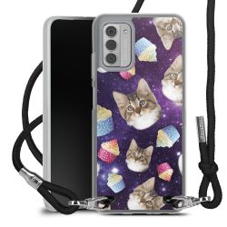 New Carry Case Transparent Stoff schwarz/silber