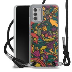 New Carry Case Transparent Stoff schwarz/silber