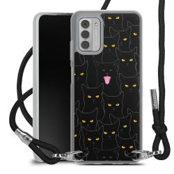 New Carry Case Transparent Stoff schwarz/silber