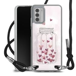 New Carry Case Transparent Stoff schwarz/silber