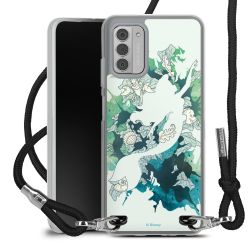 New Carry Case Transparent Stoff schwarz/silber