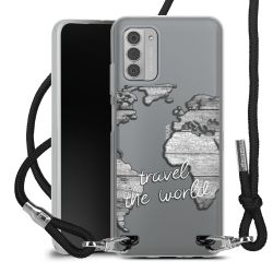 New Carry Case Transparent Stoff schwarz/silber