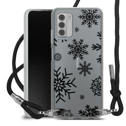 New Carry Case Transparent Stoff schwarz/silber