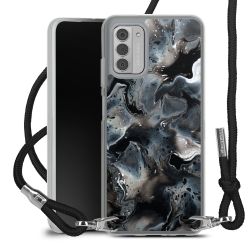 New Carry Case Transparent Stoff schwarz/silber