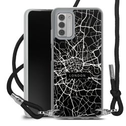 New Carry Case Transparent Stoff schwarz/silber