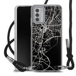 New Carry Case Transparent Stoff schwarz/silber