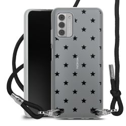 New Carry Case Transparent Stoff schwarz/silber