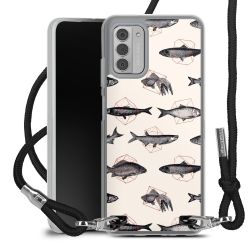 New Carry Case Transparent Stoff schwarz/silber