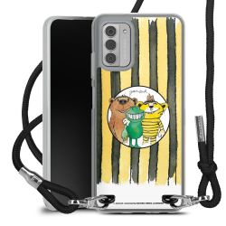 New Carry Case Transparent Stoff schwarz/silber