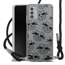 New Carry Case Transparent Stoff schwarz/silber