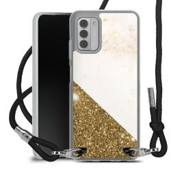 New Carry Case Transparent Stoff schwarz/silber