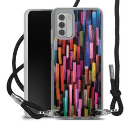 New Carry Case Transparent Stoff schwarz/silber