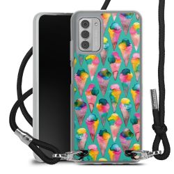 New Carry Case Transparent Stoff schwarz/silber