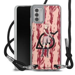 New Carry Case Transparent Stoff schwarz/silber