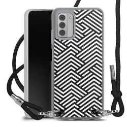 New Carry Case Transparent Stoff schwarz/silber