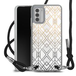 New Carry Case Transparent Stoff schwarz/silber