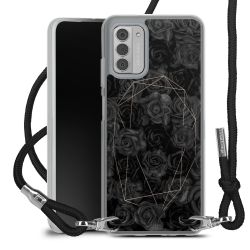 New Carry Case Transparent Stoff schwarz/silber