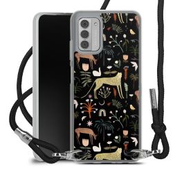 New Carry Case Transparent Stoff schwarz/silber