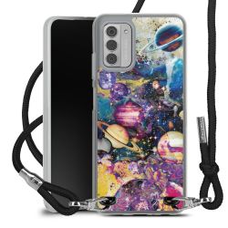 New Carry Case Transparent Stoff schwarz/silber