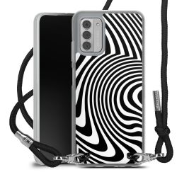 New Carry Case Transparent Stoff schwarz/silber