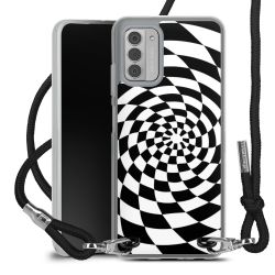 New Carry Case Transparent Stoff schwarz/silber