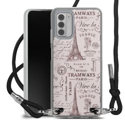 New Carry Case Transparent Stoff schwarz/silber