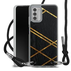 New Carry Case Transparent Stoff schwarz/silber