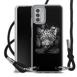 New Carry Case Transparent Stoff schwarz/silber