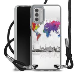 New Carry Case Transparent Stoff schwarz/silber