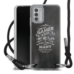 New Carry Case Transparent Stoff schwarz/silber