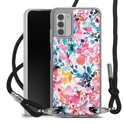 New Carry Case Transparent Stoff schwarz/silber