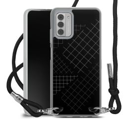 New Carry Case Transparent Stoff schwarz/silber