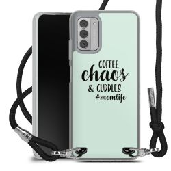 New Carry Case Transparent Stoff schwarz/silber