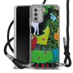 New Carry Case Transparent Stoff schwarz/silber