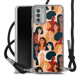 New Carry Case Transparent Stoff schwarz/silber