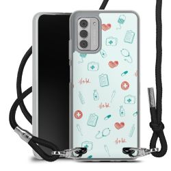 New Carry Case Transparent Stoff schwarz/silber