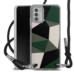 New Carry Case Transparent Stoff schwarz/silber