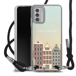 New Carry Case Transparent Stoff schwarz/silber