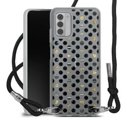 New Carry Case Transparent Stoff schwarz/silber