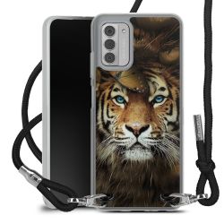 New Carry Case Transparent Stoff schwarz/silber